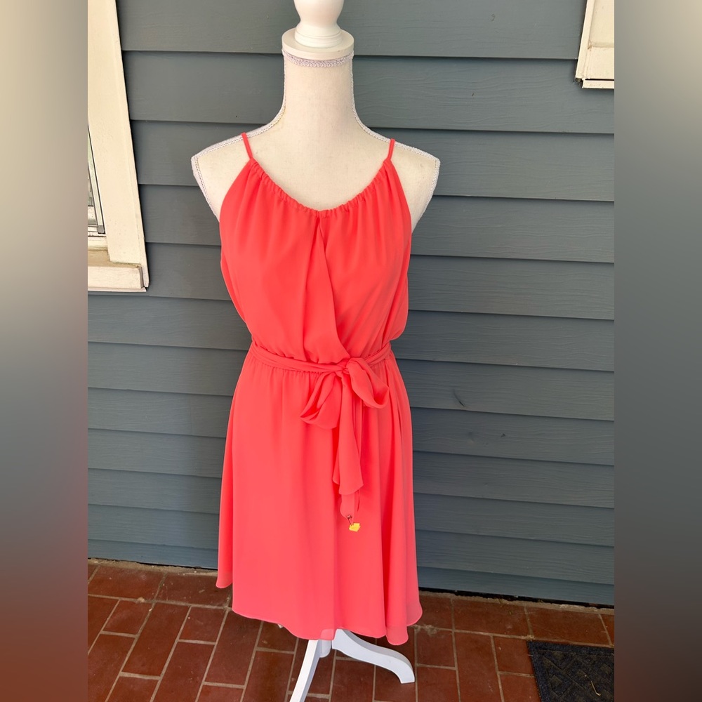 Ceremony by Joanna August Peach Dress Size M - Like New!